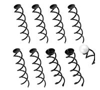 Mini Skater Épingles à cheveux en spirale avec base ronde vierge anti-rayures - Pointes rondes torsadées pour loisirs créatifs et accessoires de cheveux