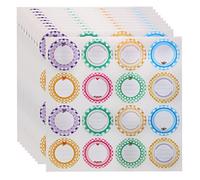 Mini Skater Lot de 160 étiquettes autocollantes rondes de 5,1 cm pour couvercles de bocaux de conserve, étiquettes de cadeau, étiquettes autocollantes pour écrire, étiquettes autocollantes pour conteneur, bouteille, organisation, étiquette SE