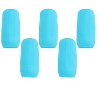 Mini Skater Lot de 5 Housses de Bouteille de Voyage en Silicone - Réutilisables - Élastique - Convient pour Les conteneurs de Toilette Standard - Étirement - pour Sac à Bagages - Solution de
