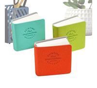 Mini Sketchbook - Carnet de croquis de poids lourd, carnet de dessin compact | Portable carré couleur solide petite aquarelle, 3 pièces 48 pages carnets de croquis pour écrivains de voyage en école