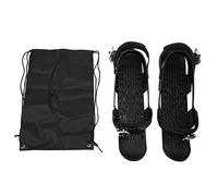 Mini Ski Shoes Noires Taille Unique Ajustable, Chaussures de Ski Compactes pour Randonnées en Forêt - Glisse Facile, Compatible avec Tous Chaussures Adultes, Aventure Hivernale