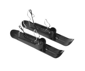 Mini Ski Skates - 20.86in 2-in-1 Lightweight Stroller Ski Sled | ABS Iron Conversion Accessory for Kids Golf Carts Wheelchairs | Outdoor Park Camping Lakeside Sports Paths