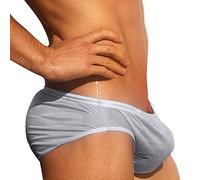 Mini Slip De Bain Homme-Mini Slip Homme Taille Basse-Short Séchage Rapide Entrejambe Extensible Poches Shorts Grande Taille Décontractées Bikini Maillot Respirant Taille Élastiquée Léger