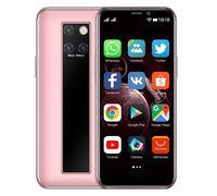 Mini Smartphone Petite Taille 3GB RAM 64GB ROM Écran 3.46 Pouces Caméra Dual SIM Rose YONIS