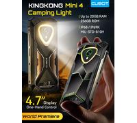 Mini smartphone robuste Android 15 Cubot KingKong MINI 4, mini écran 4,7 pouces, 90Hz, batterie 4700mAh, jusqu'à 20Go de RAM (8+12Go), 256Go de ROM, 4G mini telephone portable, NFC,appareil photo Gree