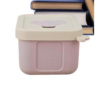 Mini Snack Container with Lid - Leak Proof Silicone Food Box Set - Reusable Sauce and Snack Storage Container for Salad Dressing, Fruits and Babyy Food. Portable Ice Mold Box for School, Picnic, Trave