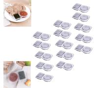 Mini Snack Containers, Mini Snack Pack Container with Lids, Mini Snack Containers 2 Compartment, Double Compartment Condiment Container, Reusable Snack Containers (15pcs)