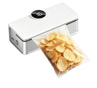 Mini Soudeuse à Sacs Rechargeable Réglable 6 Niveaux Sous Vide | Scelleur Électrique à Écran LED pour Snacks Pour cuisine, maison, appartement, snacks, sandwich, conservation des