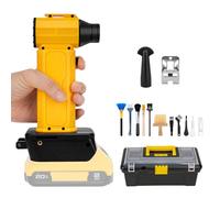 Mini souffleur à air comprimé pour batterie Dewalt 20 V, 130 000 tr/min, ventilateur turbo à 4 vitesses, portable sans fil pour PC, kit de nettoyage de clavier, barbecue de camping (sans batterie)