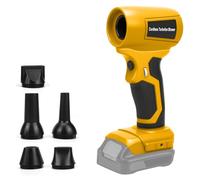 Mini souffleur à feuilles sans fil compatible avec Dewalt 20 V 18 V, 30 m/s, 130 000 tr/min, moteur sans balais, 5 buses incluses, léger et portable pour terrasse, pelouse, nettoyage de voiture et