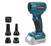 Mini souffleur à feuilles sans fil compatible avec Makita 18 V, 30 m/s, 130 000 tr/min, moteur sans balais, 5 buses incluses, léger et portable pour terrasse, pelouse, nettoyage de voiture et camping