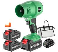 Mini souffleur de feuilles électrique sans fil 4,0 Ah avec batterie et chargeur, souffleur à neige léger pour l'entretien de la pelouse, de la terrasse, de la voiture, du ventilateur turbo, 2