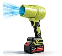 Mini Souffleur De Feuilles sans Fil, 500W 35000tr/Min Souffleur Batterie Puissant pour Feuilles, Neige, PoussièRe, Turbocompresseur Portable Souffleurs De Feuilles pour Jardin, Patio, Voiture