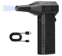 Mini souffleur turbo - Outil de déneigement portable, vent à 3 vitesses et neige rapide, batterie 8000 mAh, mini souffleur turbo portable pour voiture, maison, atelier, camping, projets de bricolage