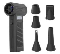 Mini souffleuse à Neige 130 000 TR/Min, Ventilateur Turbo électrique sans Fil, portatif avec 5 Buses et lumière LED, plumeau à air comprimé Portable pour Maison et Voiture