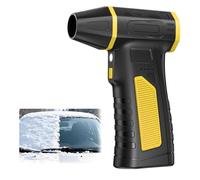 Mini souffleuse à neige électrique turbo, souffleuse thermique sans fil pour voiture, 130 000 tr/min, 8 000 mAh, ventilateur turbo pour clavier, nettoyage de voiture et de maison,Yellow-15.3*10.2*4.3c