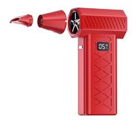 Mini souffleuse à neige turbo 130 000 tr/min Mini souffleuse à neige portative avec 6 vitesses rechargeables par USB et conception double mode pour le nettoyage de la maison du véhicule Red Turbo