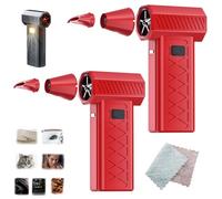 Mini souffleuse à neige turbo, 130 000 tr/min, outil de déneigement portable pour voitures et allées, 5 vitesses et rapides, rechargeable par USB pour le déneigement des véhicules et le nettoyage de