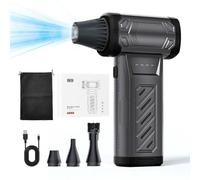 Mini souffleuse à neige turbo 130 000 tr/min pour voiture avec buse, souffleur turbo portable pour déneigement et nettoyage de la maison