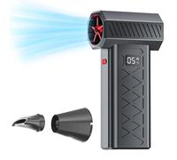 Mini souffleuse à neige turbo, mini souffleuse à neige portative 130 000 tr/min avec 6 vitesses, rechargeable par USB et conception double mode, pour le nettoyage de la maison des véhicules, De