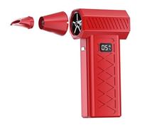 Mini souffleuse à Neige Turbo, Mini souffleuse à Neige portative 130 000 TR/Min avec 6 Vitesses, Rechargeable par USB et Conception Double Mode, pour Le Nettoyage de la Maison du véhicule, Rouge