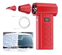 Mini souffleuse à neige turbo portable pour voitures, 130 000 tr/min, dépoussiérage à air comprimé avec buse magnétique, souffleur turbo portable, idéal pour le déneigement des véhicules et le