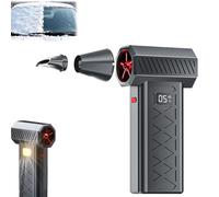 Mini souffleuse à neige Turbo Snow Master Pro 130 000 tr/min pour voiture avec buse magnétique, souffleur turbo portable 2026, idéal pour le déneigement du véhicule et le nettoyage de la maison (noir)