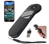 Mini souris Bluetooth à défilement du bout des doigts,BT5.3 + 2,4 G + USB-C,trois modes+pavé tactile,tourne-page portable,télécommande de présentateur de souris aérienne sans fil pour téléphone TikTok