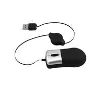 Mini souris de voyage, mini souris optique filaire USB rétractable, petite souris élégante, portable et réglable pour ordinateur portable Apple, Mac, Hp, Dell, Lenovo, Thinkpad, Sony, ordinateur