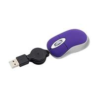 Mini Souris Filaire USB, Petite Souris de Voyage Légère avec Câble Rétractable, Plug & Play 1600 DPI pour Enfants, Petites Mains, pour PC, Ordinateur Portable, Ordinateur de Bureau, Windows (Violet)