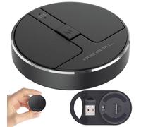 Mini souris sans fil rechargeable RF et bluetooth 5.2 avec molette virtuelle [Pearl]