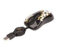 G-Cube GOA-6NG Mini souris optique Noir/Motif floral