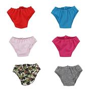 Mini sous-vêtements Mignons, 6pcs Creative Doll Panties, minuscules mémoires, vêtements d'accessoires de poupée, Fournitures de pour Filles 18 Pouces