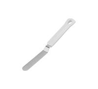 Dr.Oetker 1658 Spatule coudée en INOX pour glaçage, spatule de pâtisserie, spatule à glacer, Acier Inoxydable, 23 cm
