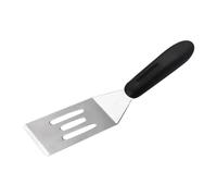 Mini spatule de cuisine, une spatule en métal pour servir réversible, parfaite pour les crêpes, les desserts, les biscuits, les œufs ou les petites poêles (noir, 20 x 4,1 x 2,1 cm)