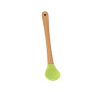 Mini spatule en silicone, spatule en silicone antiadhésive résistante à la chaleur, manche en bois, cuillère pour mélanger la cuisine et la pâtisserie (cuillère)