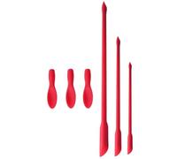 Mini spatule en silicone - Spatule en silicone avec double tête et cuillère Mini pour maquillage, grattoir réutilisable, fin, beauté et cuisine