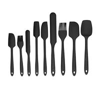 MINI SPATULE ENSEMBLE FLEXIBLE CUISINE PROFESSIONNELLE KIT DE CUISSON PORTABLE NOIR