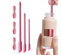 Mini spatule - Petit grattoir en silicone, accessoire de maquillage double face, applicateur à étroite réutilisable, nettoyant pour récipient | Outil pratique pour bocaux, canettes,