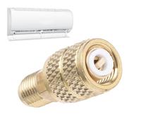 Mini Split Adapter - Low Loss Brass Fitting, Refrigerant Vacuum Connector