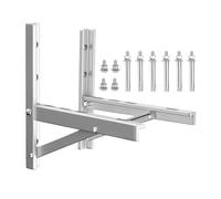 Mini Split Wall Mounting Bracket | 2 Pieces Foldable Heavy Duty Rack Stainless Steel Air Conditioner Support For Outdoor Heat Pump Compressor