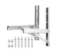 Mini Split wallMounting bracket| 2 Pieces Foldable wallRack,Stainless Steel AC bracketMounting bracketKit Includes All Necessary Hardware For A Secure Install. Everything Your Install Needs Come