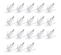 Mini Spot LED Encastrable 1W 12V IP65 18pcs Ø15-18mm Blanc Chaud 120° | Diamètre de Perçage Ø15-18mm, Petite Taille Éclairage Encastré, Pour Meuble Niche Vitrine Maquette Spots de Plafond étoilé