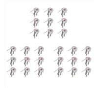 Mini spots encastrés DC12V 1W 3000K, lot de 27, boîtier argenté, pour l'éclairage intérieur de placards, d'armoires et d'œuvres d'art.