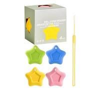 Mini Star Eraser Lot de 4 gommes anti-perte pour enseignants, étudiants, salles de evoirs, examens, bibliothèque, étude, dessinateur, bureau