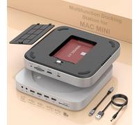 Mini Station D'Accueil Pour Mac Mini M2/M1 Avec Hdmi, Vga, Ssd/Hdd Sata, Usb3.0, Usb 2.0, Tf Et Sd, Prise Vidéo/Audio Pour Mac Mini M2, Mac Studio