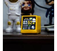 Mini Station d'horloge numérique WiFi, Super Cool, avec écran LCD IPS, Gadget pour la décoration ultra-pink