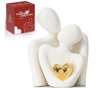 Mini statue de couple, articles de décoration pour support TV pour salon, sculpture abstraite, bibelots de décoration d'intérieur couples amour bureau pièces d'exposition - pour chambre à coucher