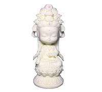 Mini statue de GuanYin - Décoration de Kuanyin - Petit Bouddha Quan Yin - Feng Shui - Décoration de table - Blanc