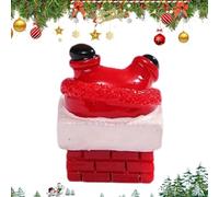 Mini Statue Du Père Noël Petit Objet De Collection Pour Les Fêtes De Noël | Miniature Décor de Table Festif Pour Cuisine, Table À Manger, Tableau De Bord De Voiture, Jardin, Père Noël - Trou de forage